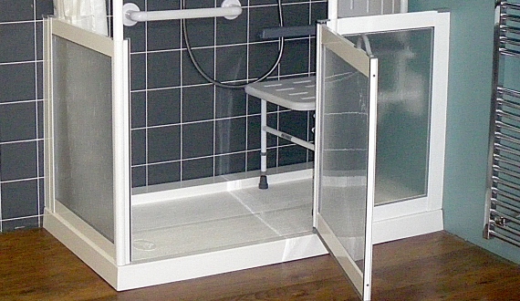 step in shower trays